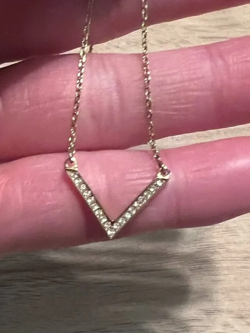 Michael Kors Crystal Angular Necklace and Triangle Earrings